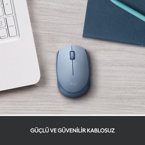 LOGITECH M171 Kablosuz Mouse-Bluegrey 910-006866