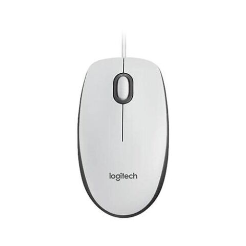 LOGITECH M100 Kablolu Mouse Beyaz 910-006764