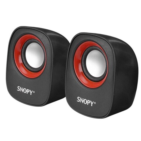 Snopy SN-120 2.0 Siyah/Kırmızı USB Speaker