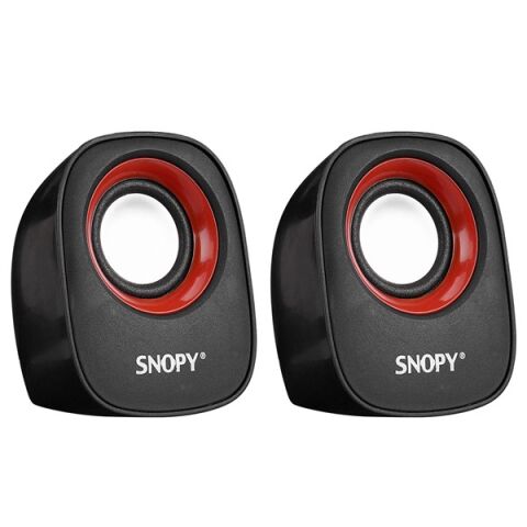 Snopy SN-120 2.0 Siyah/Kırmızı USB Speaker