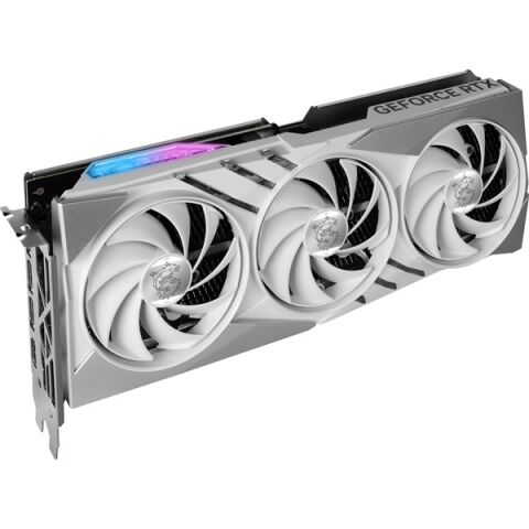 MSI RTX4070 SUPER 12GB 12G GAMING X SLIM WHITE GDDR6X 192bit HDMI DP PCIe 16X v4.0