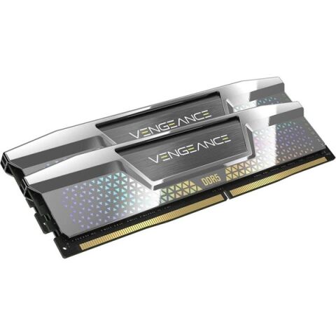CORSAIR 48GB (2X 24GB) DDR5 8200MHZ CL40 RGB DUAL KIT PC RAM VENGEANCE CMKC48GX5M2X8200C40 GÜMÜŞ