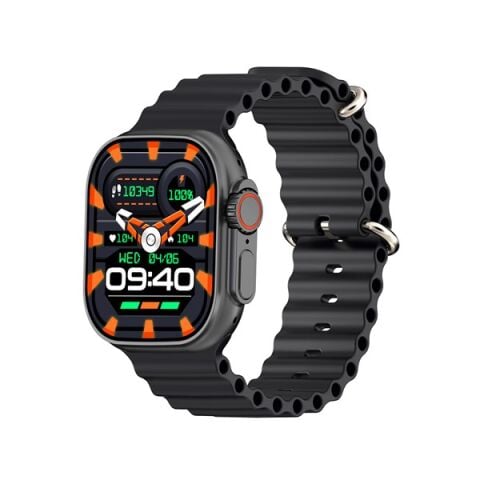 Hytech W69 Watch IOS ve Android Uyumlu MActive 2.05'' inç Geniş Ekranlı Siyah Akıllı Saat