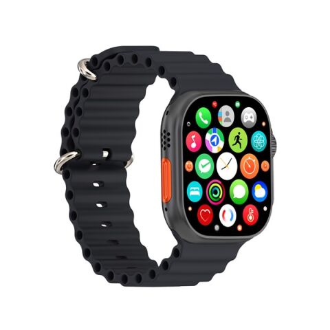 Hytech W69 Watch IOS ve Android Uyumlu MActive 2.05'' inç Geniş Ekranlı Siyah Akıllı Saat