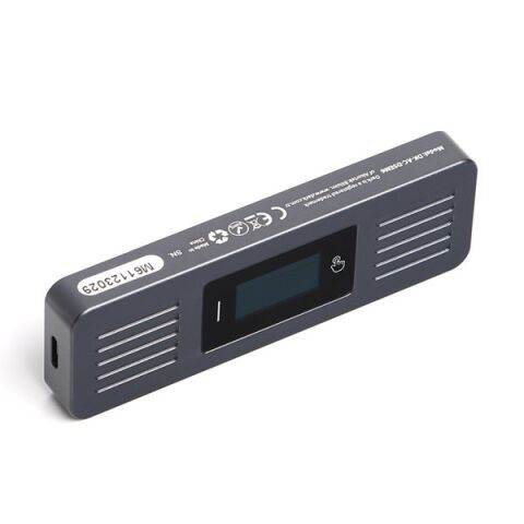 DARK DK-AC-DSEM6 USB3.2 Gen2 Type-C - M.2 NVMe & SATA NGFF SSD LED Dokunmatik Ekranlı Disk Kutusu