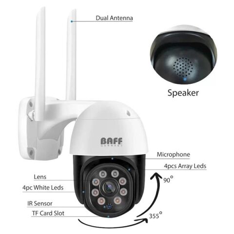 BAFF 2MP SMART-6207 TUYA WIFI PTZ KAMERA