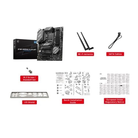 Msı B760 Gamıng Plus Wıfı Soket 1700 Ddr5 6800(Oc) Pcı-E ,M.2 Usb3.2 Hdmı,Dp 1X 2.5G Lan Wı-Fı 6E Atx
