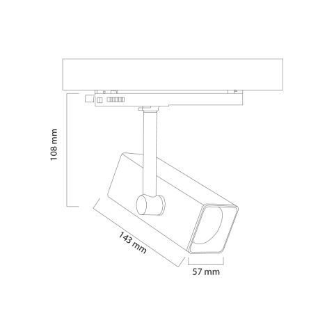 Goya Gy 3645 14 Watt Ray Spot Armatür Beyaz - 2700K - Sarı