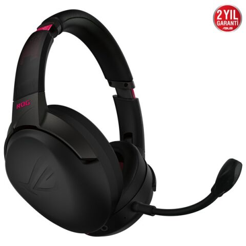Asus Rog Strıx Go 2.4 Electro Punk Oyuncu Kulaklığı Pc/Mac/Ps4 2.4Ghz Kablosuz Baglantı 25 Saate Kadar Pil Ömrü 40Mm'lık Asus Essence Sürücüler Usb-C/3.5Mm Bağlantı