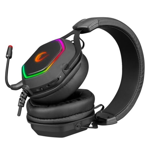 Rampage RM-K50 SELECT Siyah Usb 7.1 RGB Ledli Gaming Oyuncu Mikrofonlu Kulaklık