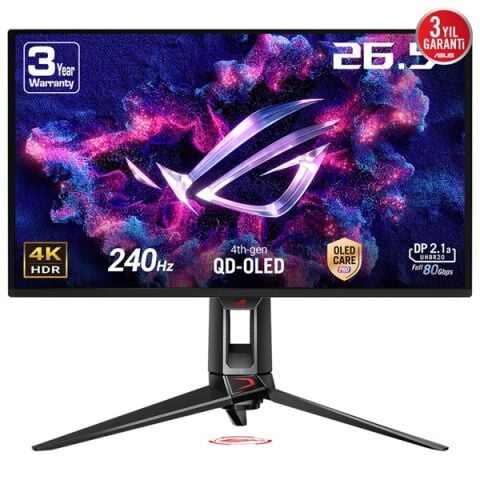 ASUS 27'' QD OLED ROG SWIFT PG27UCDM 0.03MS 240HZ HDMI-DP TYPEC GAMING MONİTÖR 3840X2160