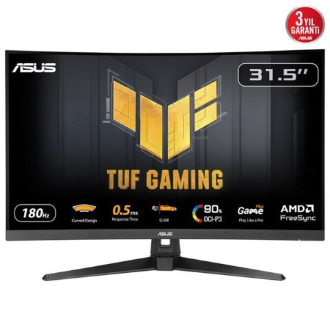 ASUS 31.5'' TUF GAMING VG32WQ3B 0.5MS 180HZ HDMI-DP KAVISLI GAMING MONİTÖR 2560X1440