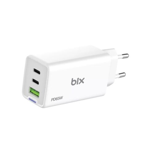 BİX BX3P66G-WE 65W ŞARJ ADAPTÖR TYPE-C/USB Beyaz