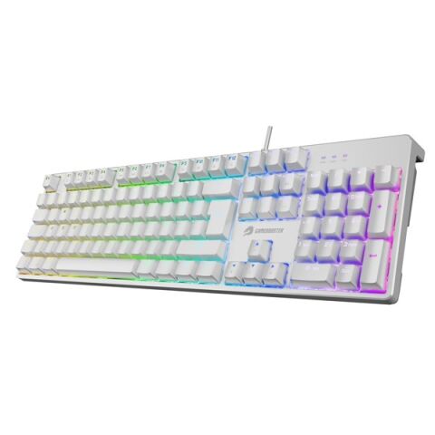 GAMEBOOSTER G24W Enigma Rainbow Aydınlatmalı Red Switch Mekanik Beyaz Oyun Klavyesi