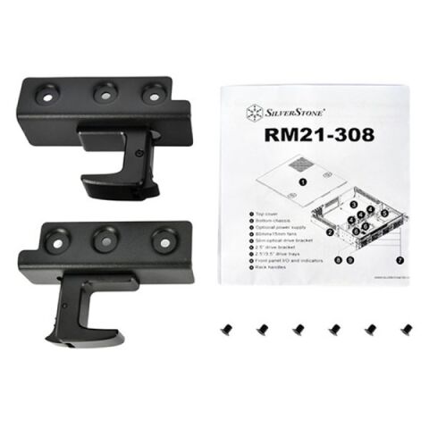 SilverStone RM23-502 5x3.5'' HDD, 2x5.25'' Destekli 5Gpbs USB3.1 Gen1 2U ATX Server Kasası (SST-RM23-502)