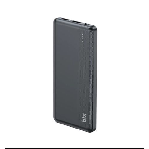 BİX 10000mAh BXPB108-BK 2x USB LED BİLDİRİMLİ Siyah POWERBANK