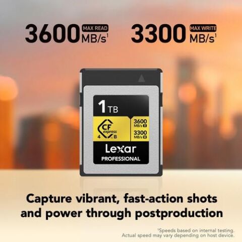 LEXAR 1TB PROFESSIONAL GOLD LCXEXP4001T- RNENG CFEXPRESS 4.0 TYPE-B KART