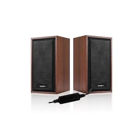 Snopy SN-385 2.0 USB 5V 80dB Ahşap 2.5'' 3W*2 Speaker