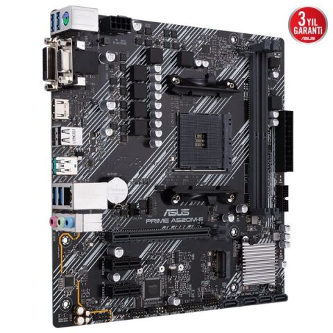 ASUS PRIME A520M-E CSM DDR4 HDMI-DP PCIE 4.0 AM4 mATX KURUMSAL ANAKART