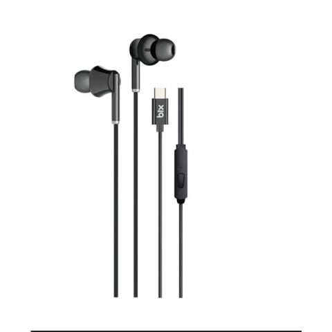 BİX HF01C-BK Type-C Siyah 14MM EXTRA BASS KULAKİÇİ Mikrofonlu Kulaklık
