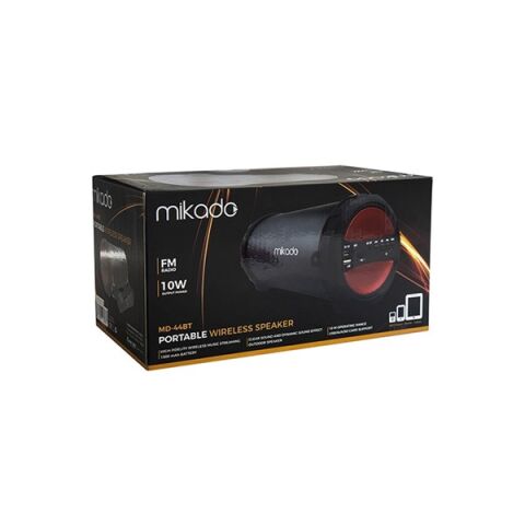 Mikado MD-44BT Siyah Fm Destekli Outdoor Bluetooth Müzik Kutusu