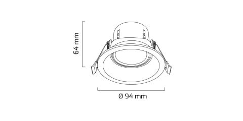 Goya Gy 1735-8 8W Sıva Altı LED Armatür