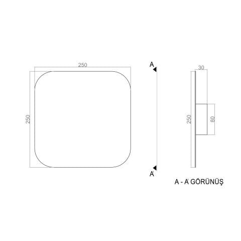 Led Aplik PLA74251 Lunar Eclipse Max Duvar Aplik