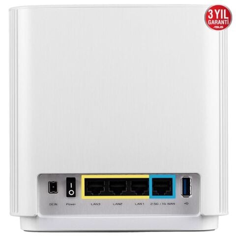 ASUS XT8 (W-2-PK) ZENWIFI WIFI6 AX6600 ROUTER 2-li paket Beyaz