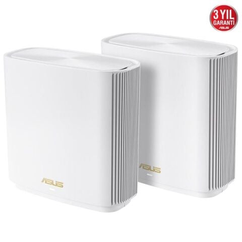 ASUS XT8 (W-2-PK) ZENWIFI WIFI6 AX6600 ROUTER 2-li paket Beyaz
