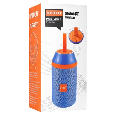 Hytech HY-S64BT Mavi Bluetooth-Usb -Aux -TF Card 3.7V 1200mAh Taşınabilir Speaker
