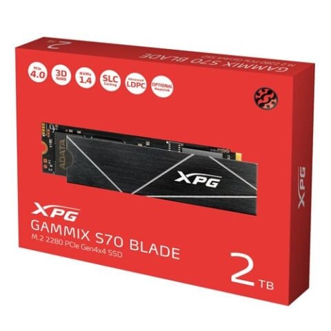 XPG 2TB GAMMIX S70 BLADE AGAMMIXS70B-2T-CS 7400-5500MB/s M2 PCIE GEN4 DİSK