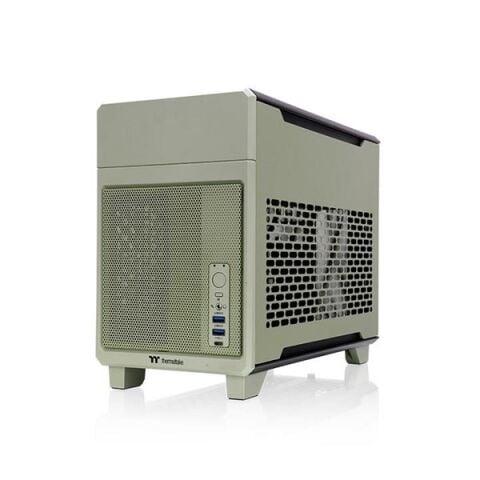 THERMALTAKE TR100 MATCHA GREEN DIJITAL EKRAN MINI-ITX PC KASASI YEŞİL