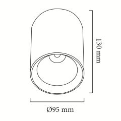 Goya Gy 1852 14W Sıva Üstü LED Armatür
