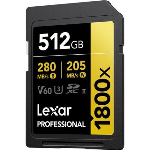 <![CDATA[LEXAR 512GB PROFESSIONAL 1800X LSD1800512G-BNNNG SDHC HAFIZA KARTI]]>