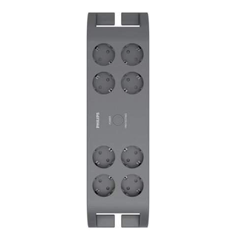 PHILIPS 8-li SPN3180A/62 900 Joules Akım Koruma Prizi GRİ