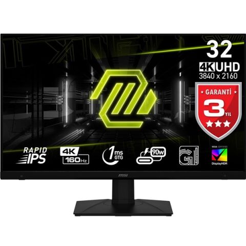 MSI 31.5'' RAPID IPS 322UPF 1MS 160HZ HDMI-DP GAMING MONİTÖR 3840X2160