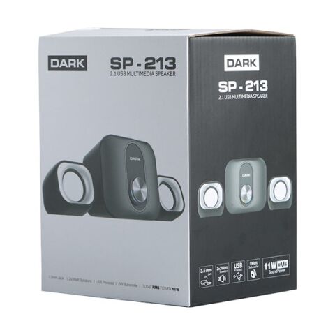 DARK SP-213 2+1 11W Siyah Multimedya Hoparlör