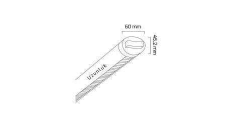 Goya Gy 8071-153 75  Watt Sarkıt Linear Armatür