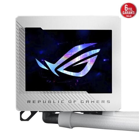 ASUS 240MM ROG RYUJIN III 240 ARGB OLED AM5-1851P SIVI SOĞUTMALI İŞLEMCİ FANI BEYAZ