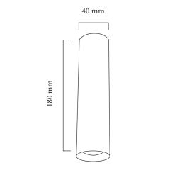 Goya Gy 1854 28 Watt Sıva Üstü COB Ledli Armatür Beyaz - 2700K - Sarı