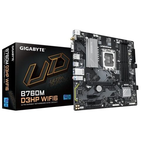 GIGABYTE B760M D3HP WIFI6 DDR4 HDMI DP PCIE 4.0 1700p mATX