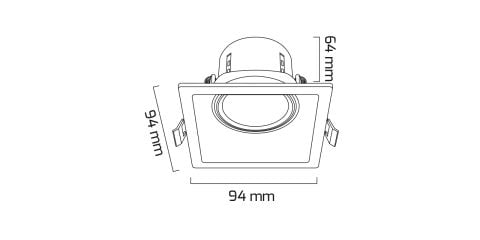 Goya Gy 1736-8 8W Sıva Altı LED Armatür