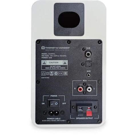 THONEL Vander Kumpel HK096-03677 50W RMS Siyah Bluetooth 5.0 RCA 2.0 Hoparlör