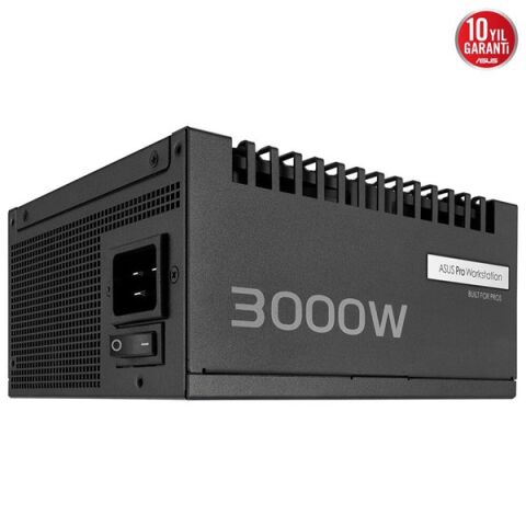 ASUS 3000W 80+ PLATINUM PRO WS 3000P TAM MODÜLER POWER SUPPLY 4-Ekran Kartına Kadar Destekler
