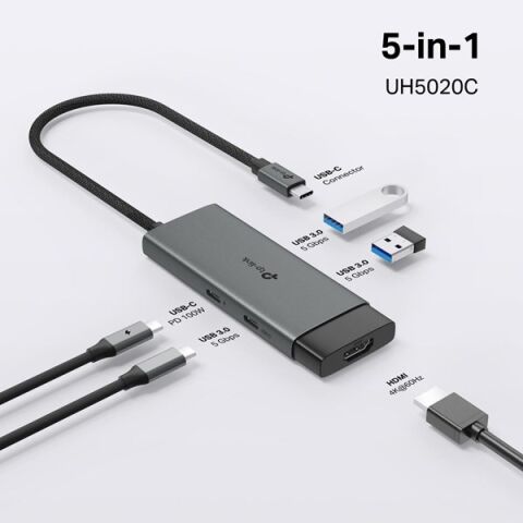 TP-LINK UH5020C USB Type-C 5-in-1 Hub 100W