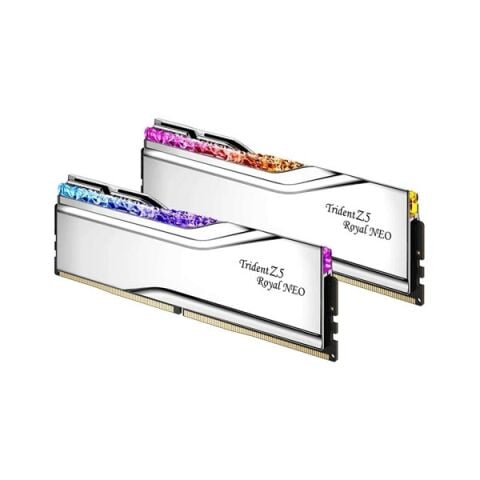 GSKILL 64GB (2X 32GB) DDR5 6000MHZ  CL28 RGB DUAL KIT PC RAM TRIDENT Z5 NEO ROYAL SILVER F5-6000J2836G32GX2-TR5NS