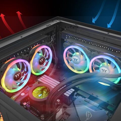 Thermaltake SWAFAN Duo ARGB 3x120mm Fanlı + Kontrolcülü Kasa Fan Kiti