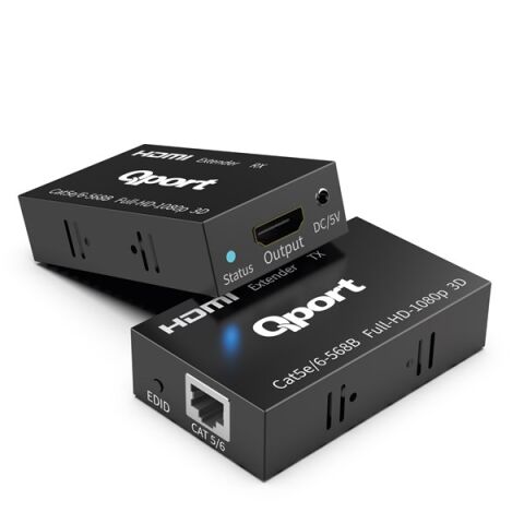 QPORT Q-HEX3 Cat5e/Cat6 60metre HDMI Extender