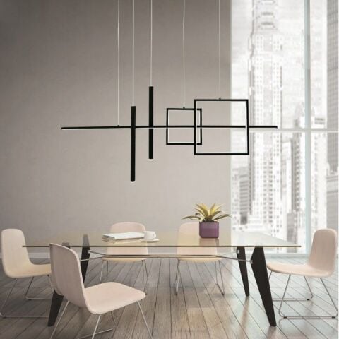 LED Avize Square Rod PLA32046 120cm I Modern Sarkıt Led Avize(Kopya)