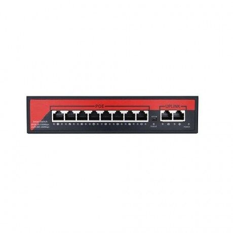 EZCOOL 8port EZ-08PSF-FG GIGABIT 2-UPLINK 120W POE YÖNETİLEMEZ SWITCH